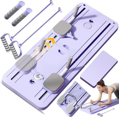 Multifunctional Fitness Abdominal Board with Timer, Non Slip Foldable for Home Gym