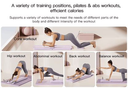 Multifunctional Fitness Abdominal Board with Timer, Non Slip Foldable for Home Gym
